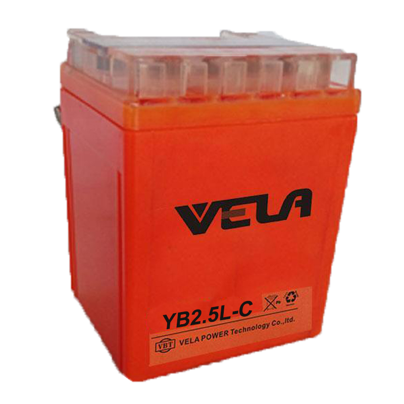 YB2.5L-BS 12V 2.5Ah Gel Motorcycle Battery With High Quality.